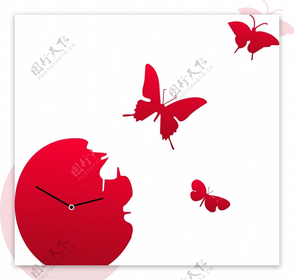 红色创意蝴蝶