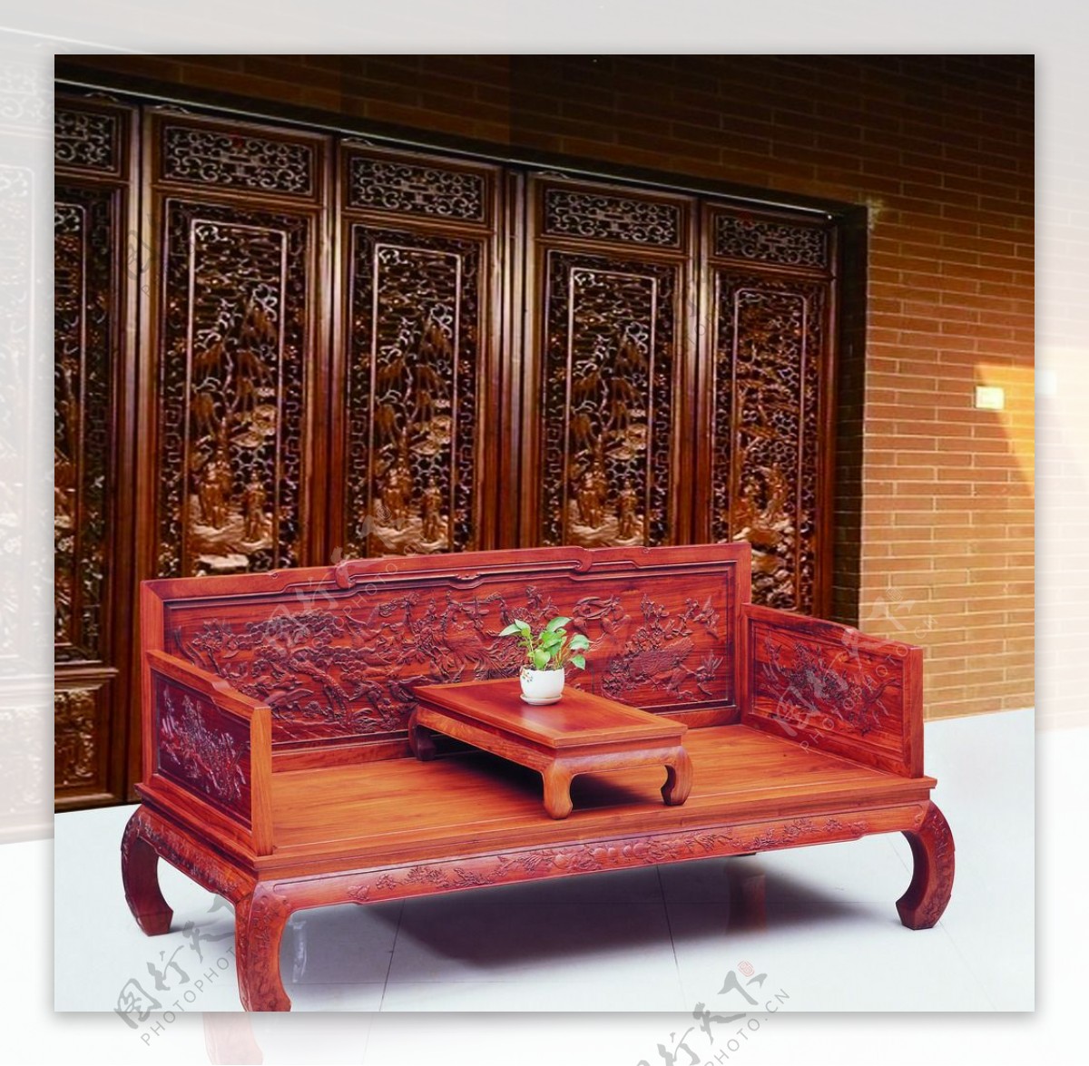 客厅罗汉床怎么搭配？看传统中式家具的搭配之美 - 知乎