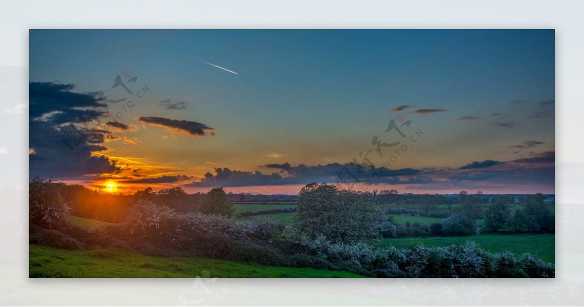 落日夕阳风景