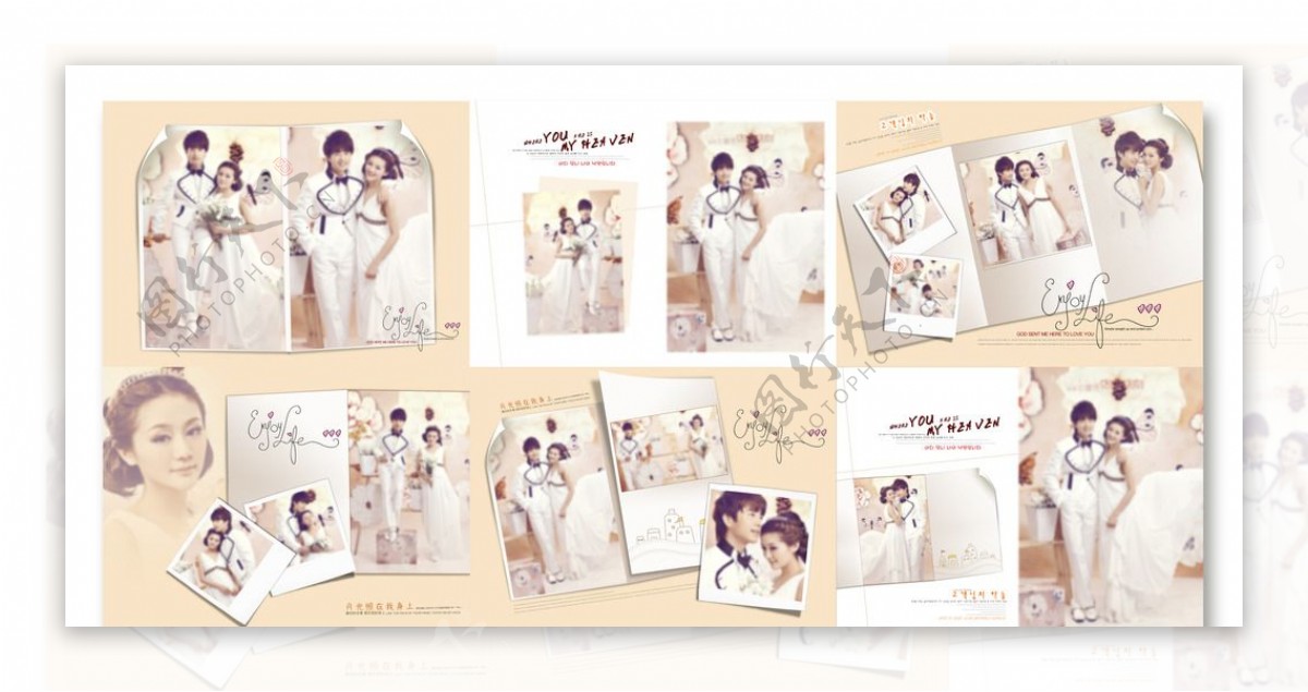 韩式婚纱相册相册模板