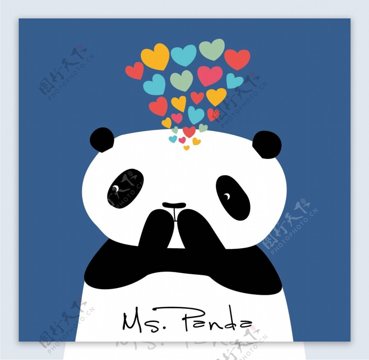 熊猫爱心
