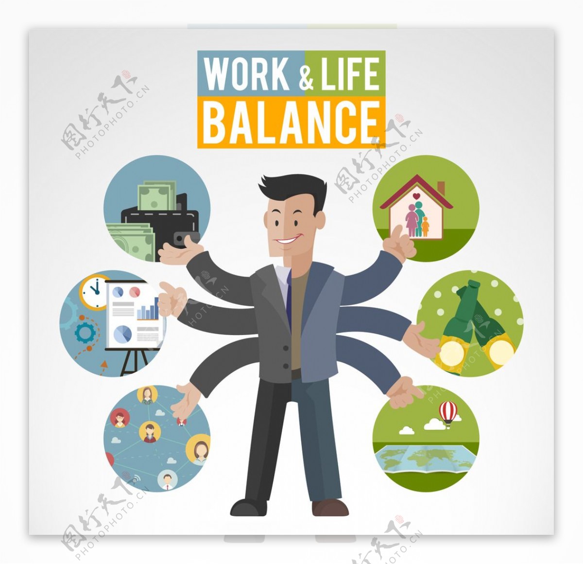 工作和生活的平衡插图