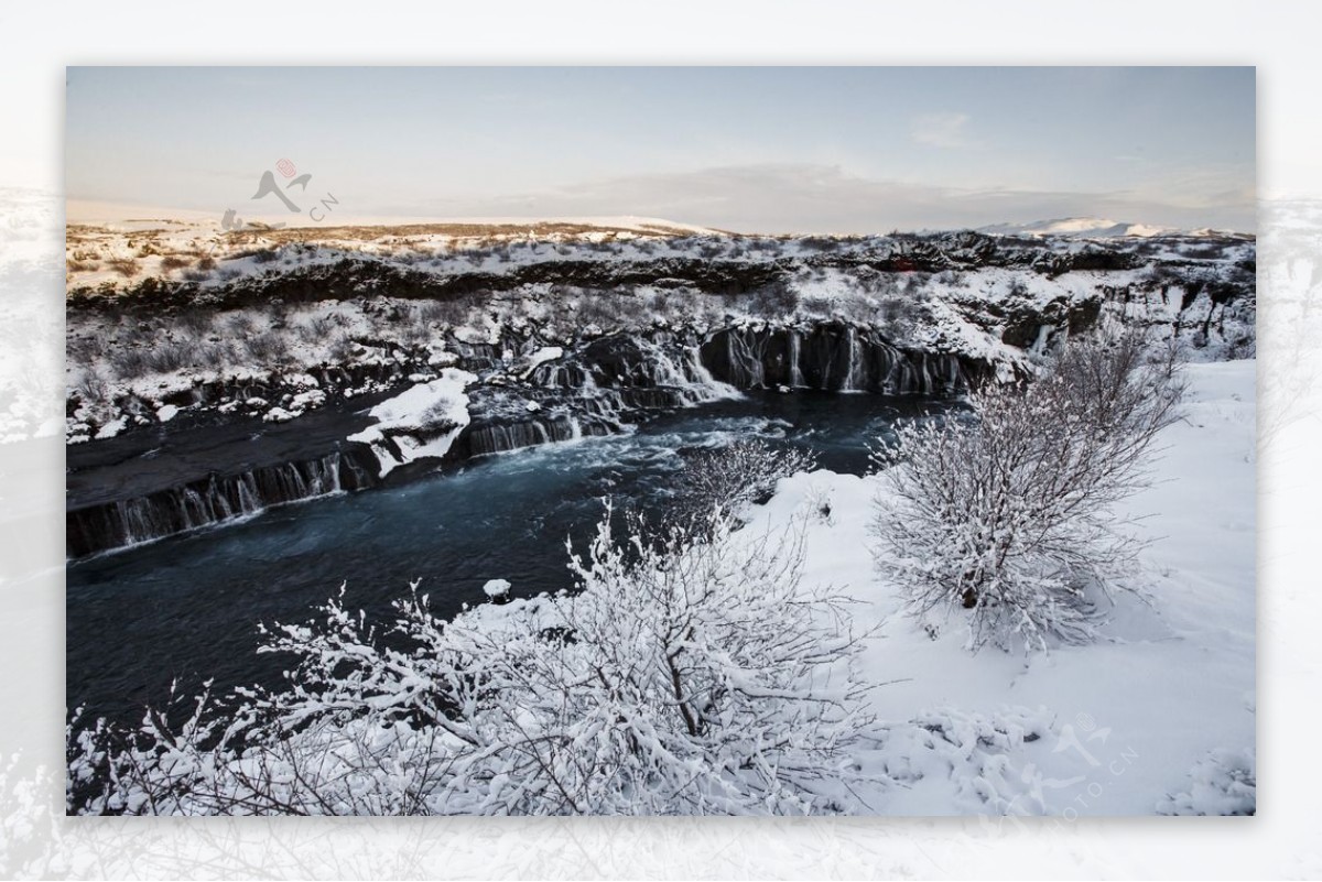 冰岛雪景