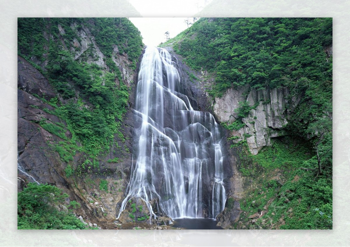 山水瀑布河流