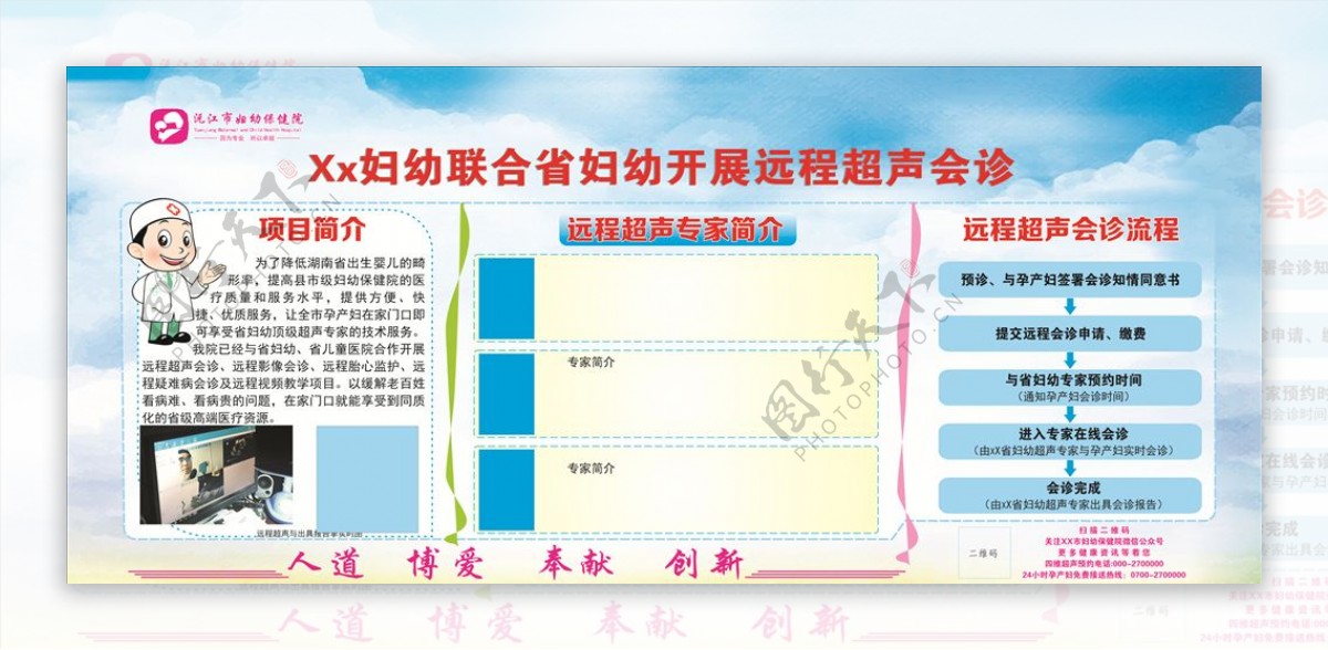 展板远程超声会诊