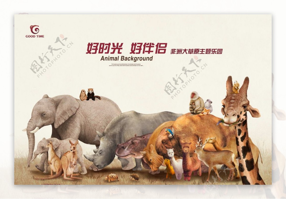 淘宝动物世界广告图