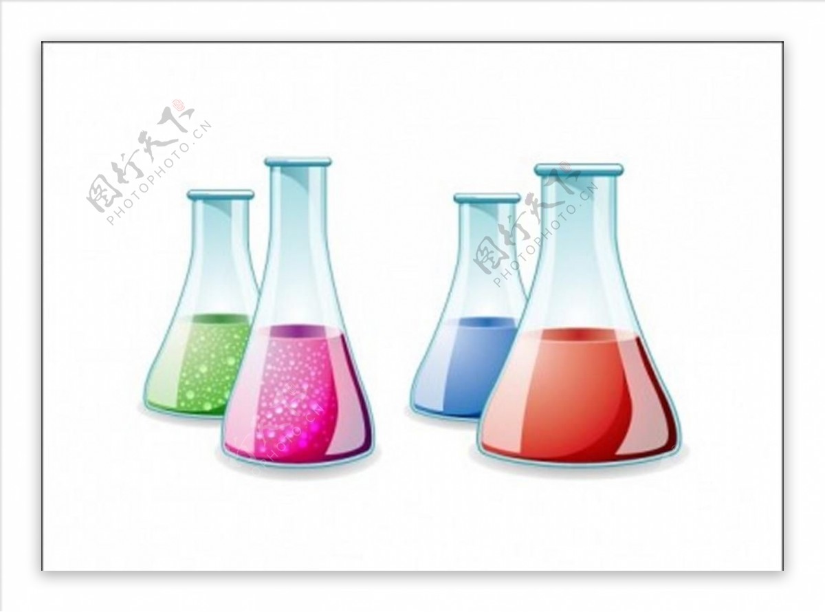 实验室玻璃瓶子插图宣传活动模板