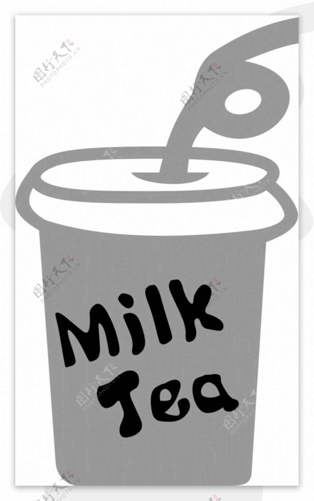 奶茶店标志