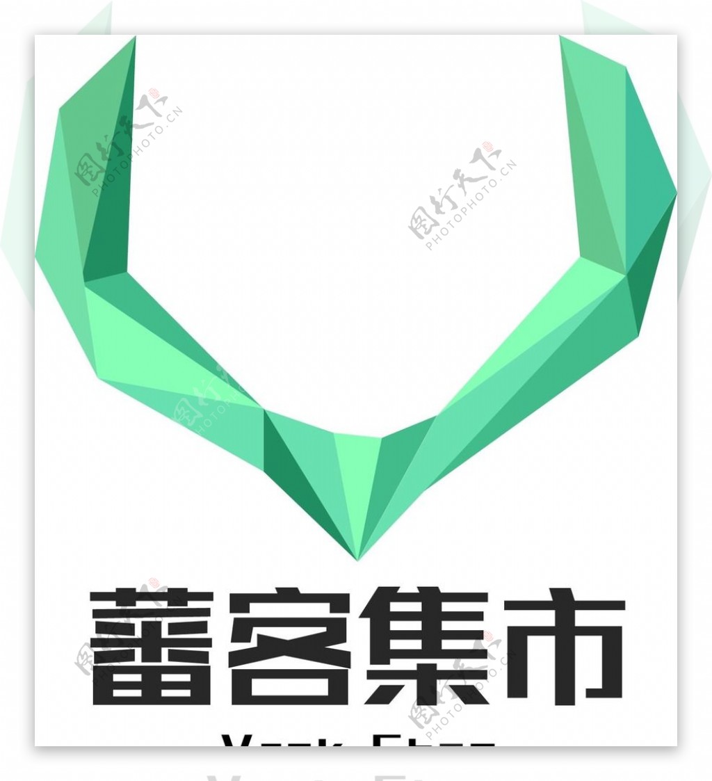 晶格化V字logo