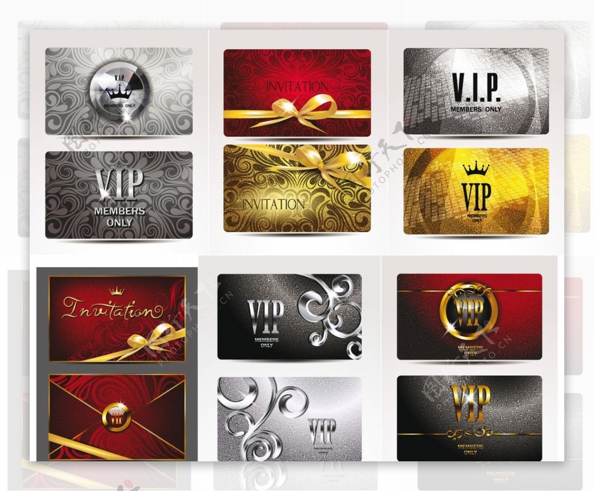 VIP会员卡设计素材模板