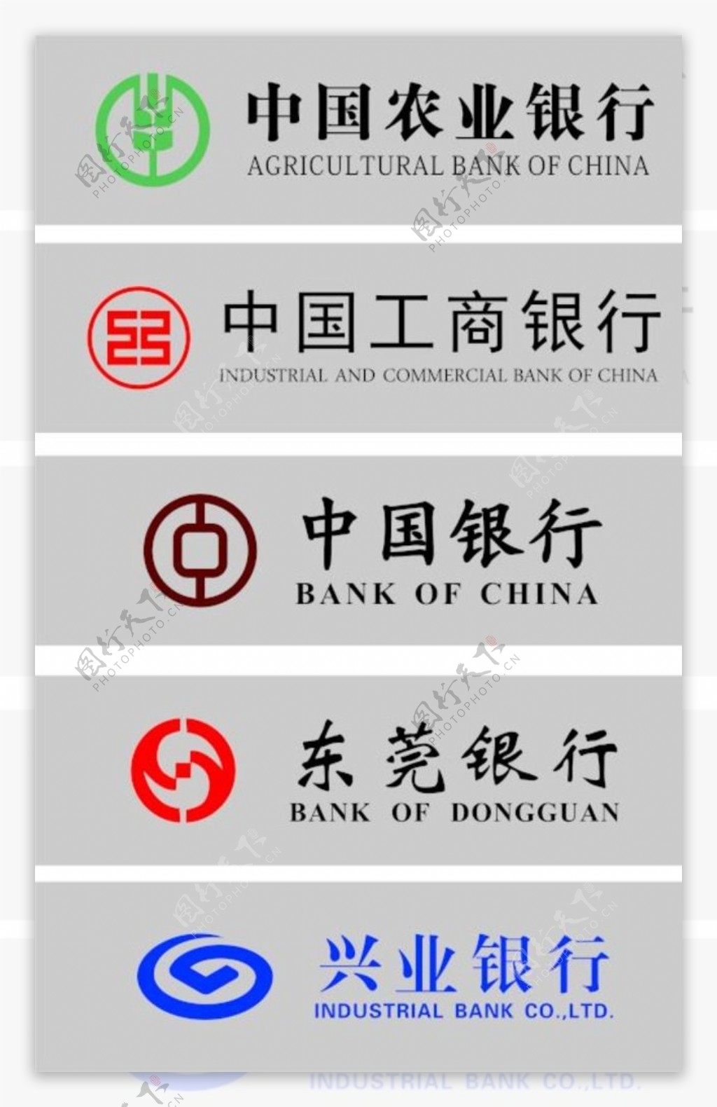 银行LOGO及中英文