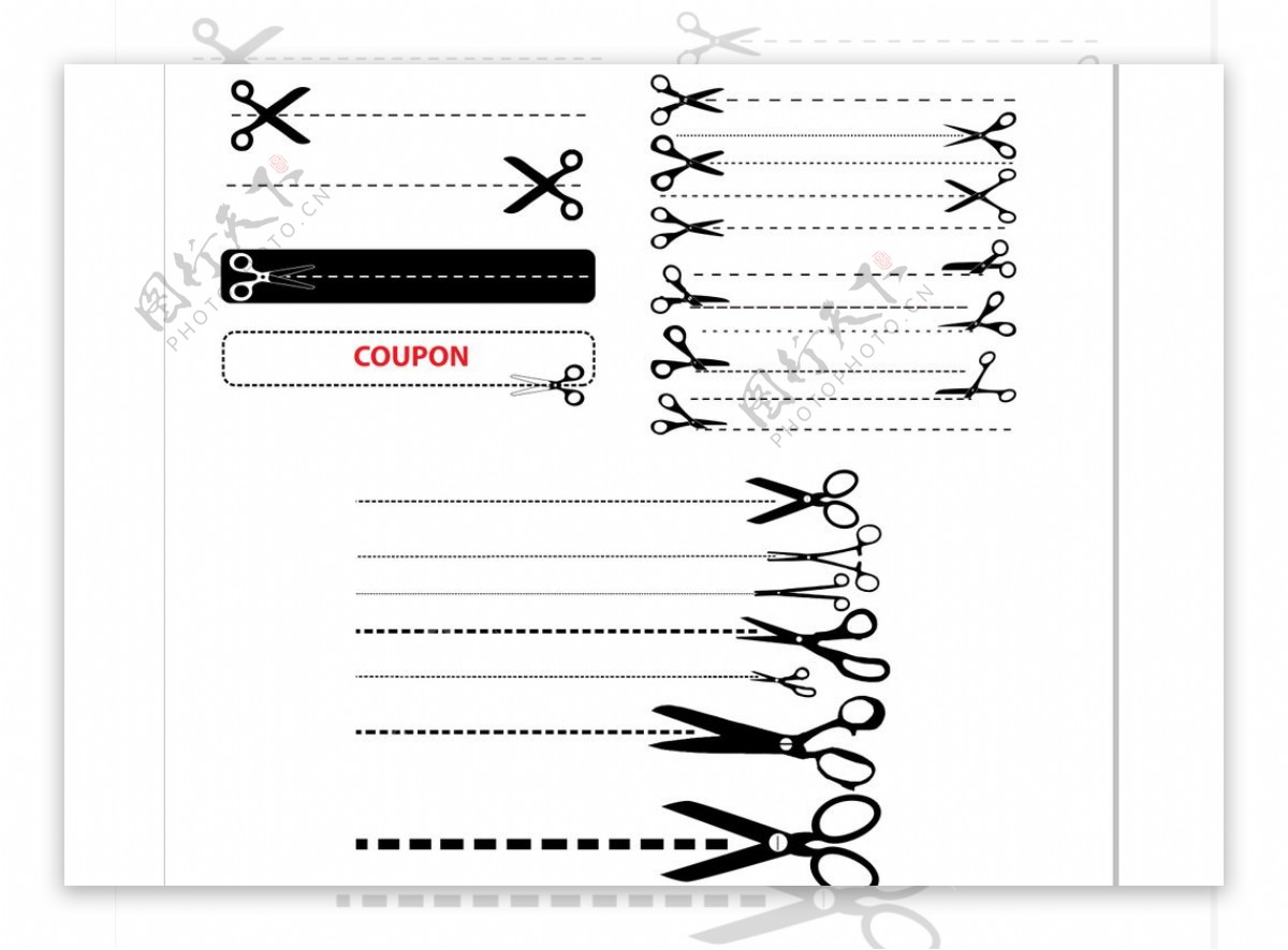 剪切线图片素材-编号23589542-图行天下