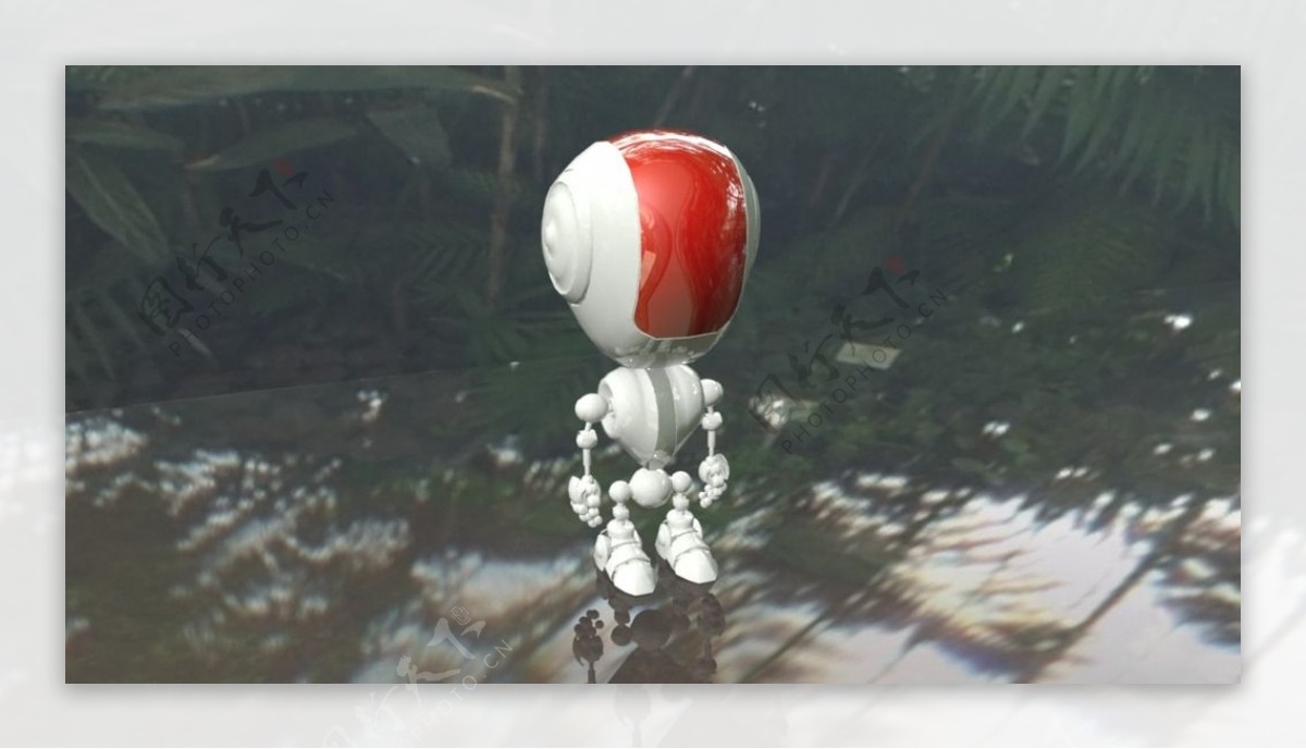 精致机器人maya3d渲染模型