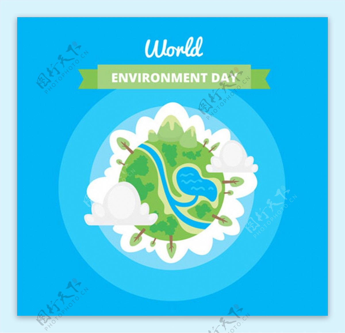 地球世界环境保护日海报