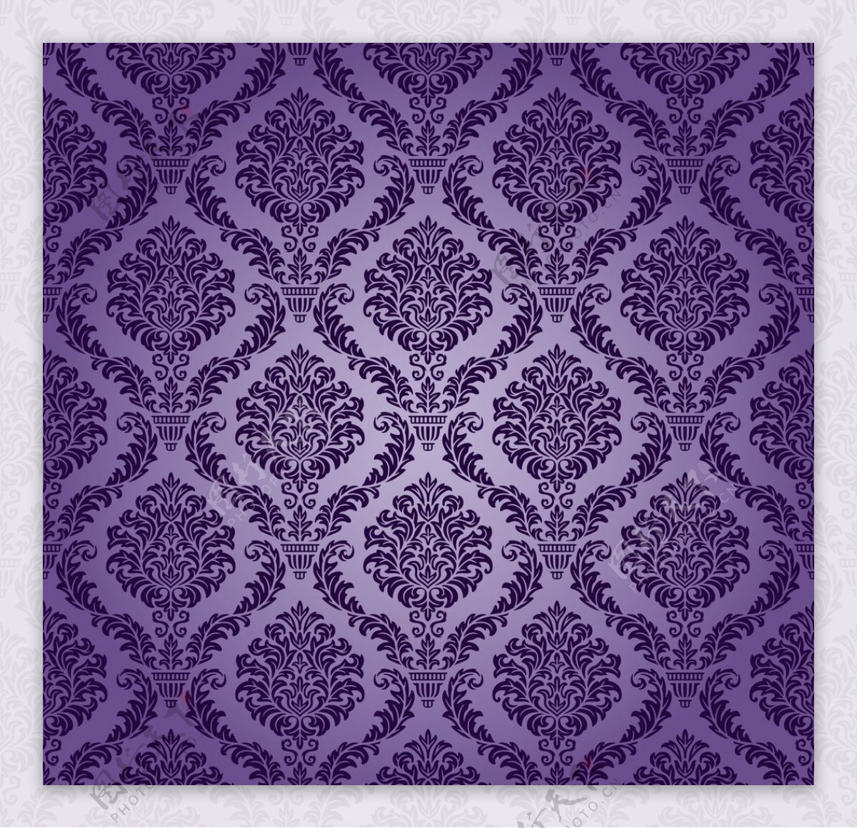 紫矢量格子纹