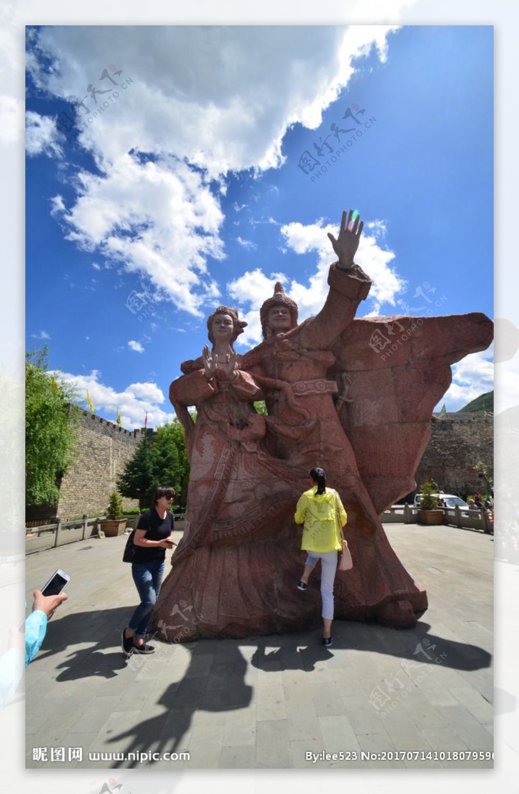汉藏和亲雕像