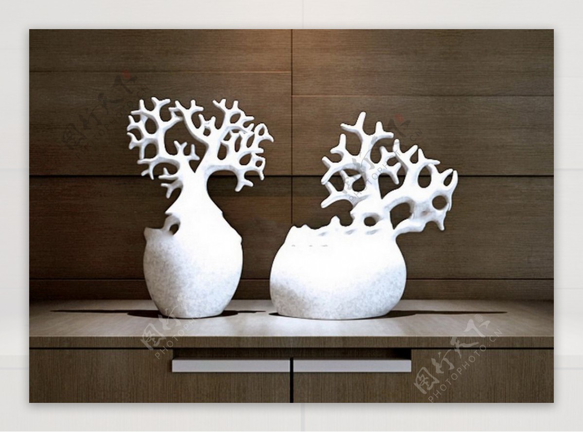 瓷器珊瑚艺术品模型