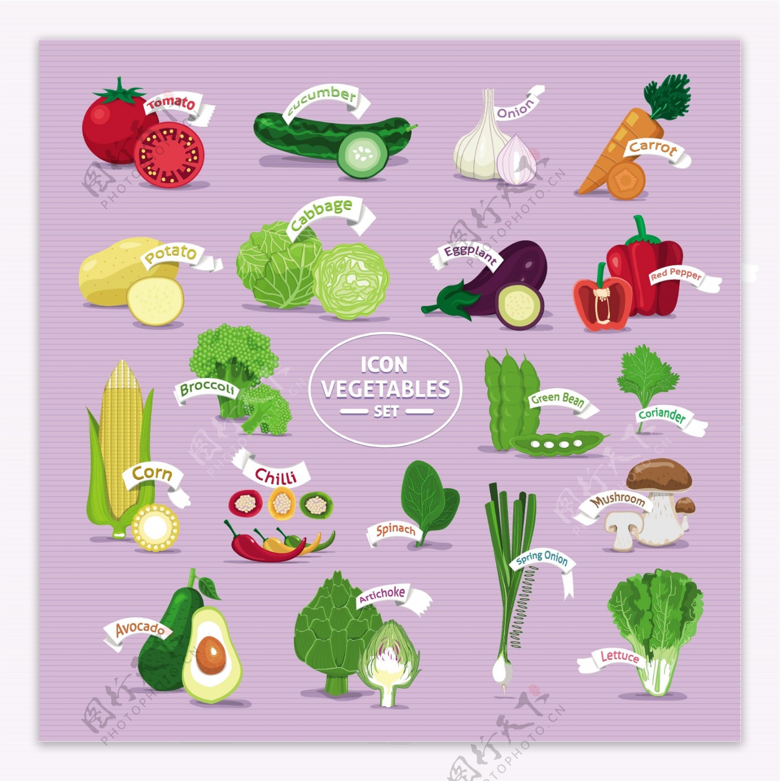 新鲜蔬菜图标