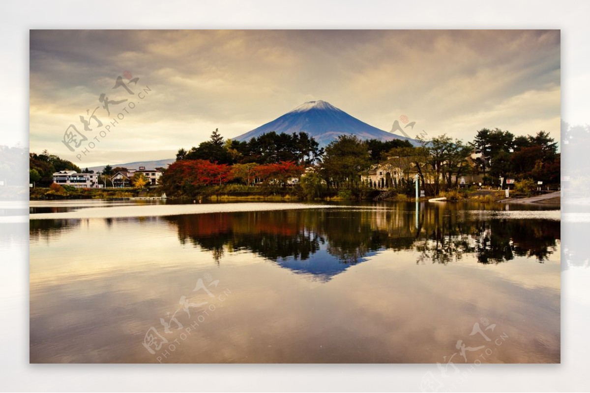 富士山暮色