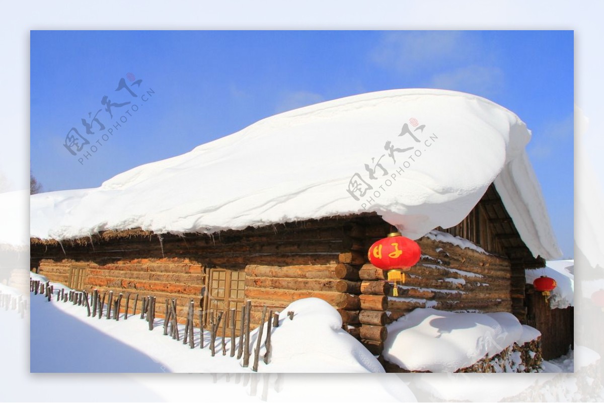 中国雪乡房屋