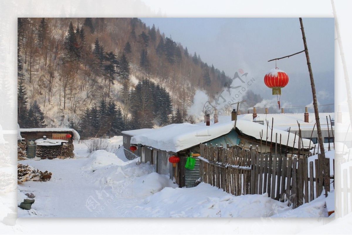 中国雪乡民居