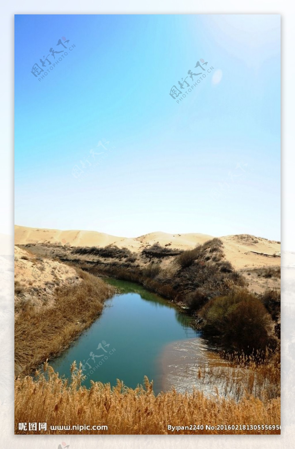 库布齐沙漠河流