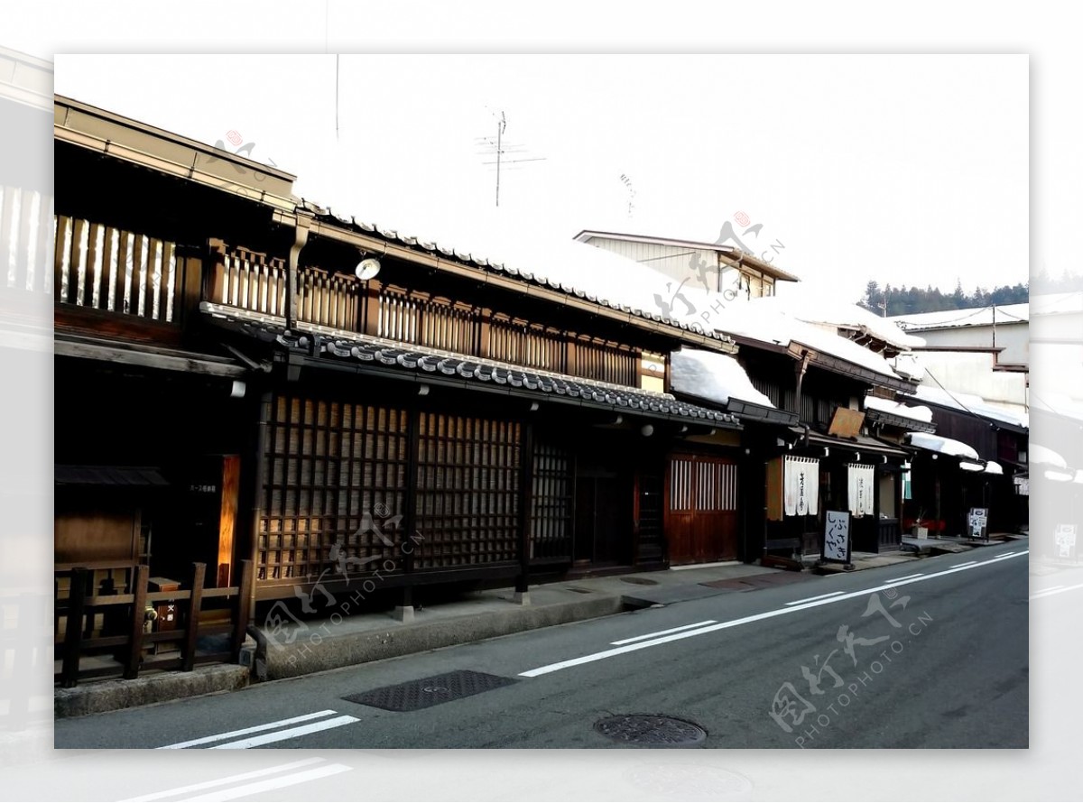 日本古街建筑