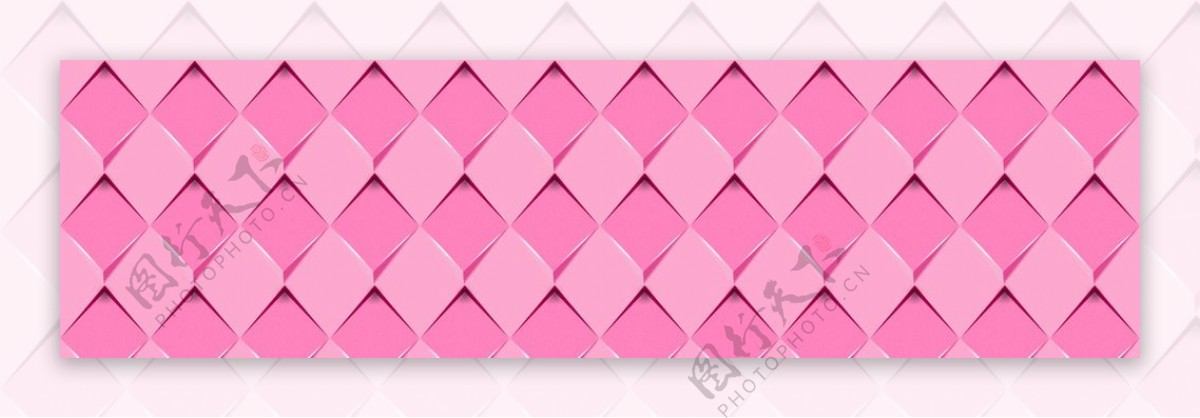 粉色立体菱形背景
