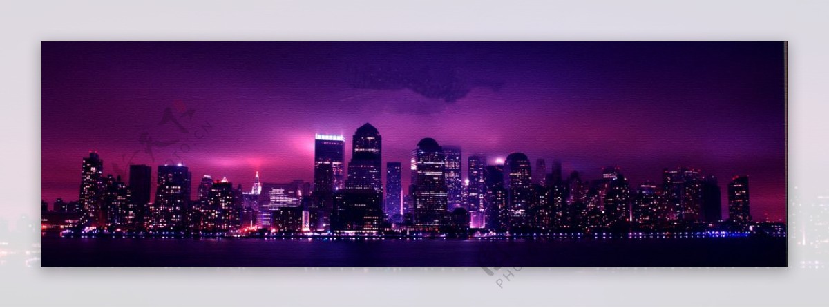 紫色油画网站banner图