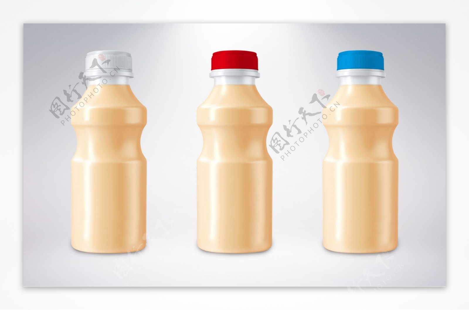 乳酸菌饮料瓶子模板