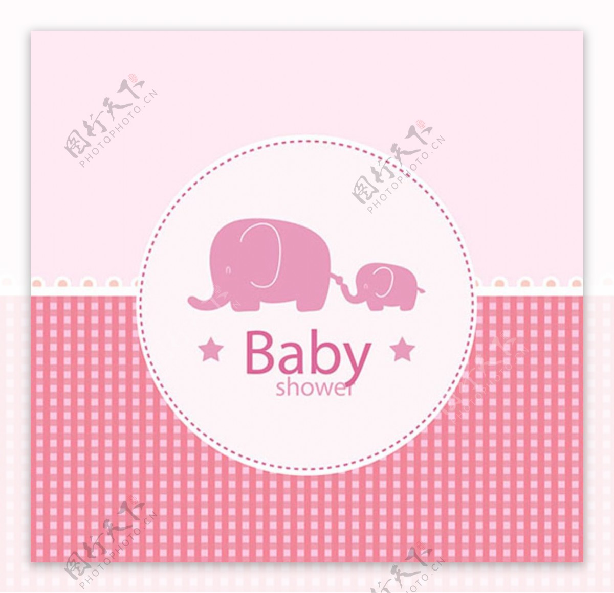 大象母婴儿童宝宝沐浴卡