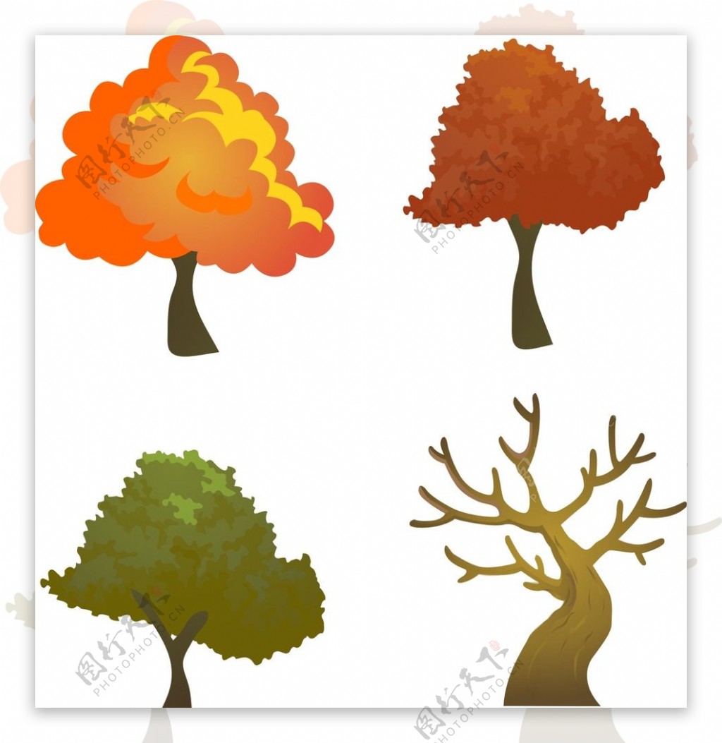 四季树木