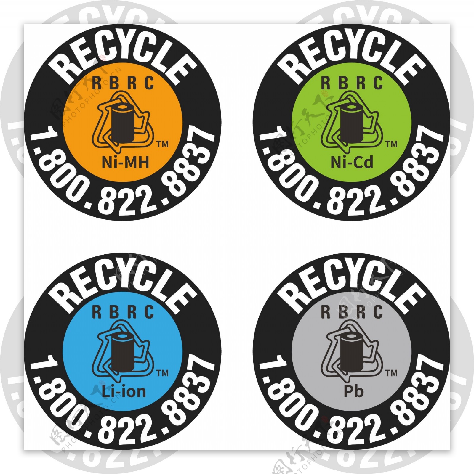 RBRC可充电池回收标识