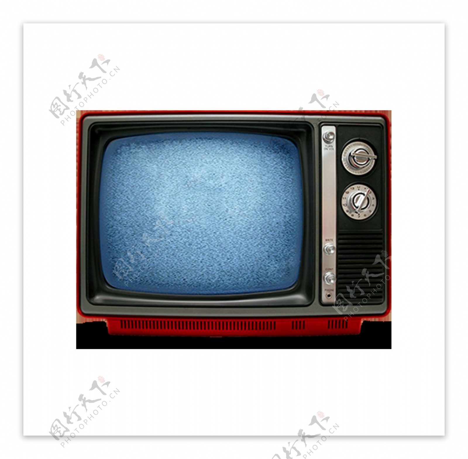 老式电视机png透明免扣元素