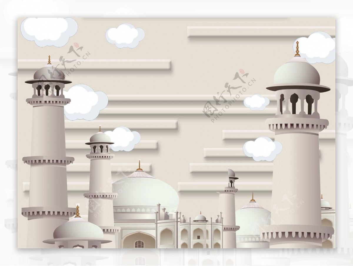 卡通清真寺图片