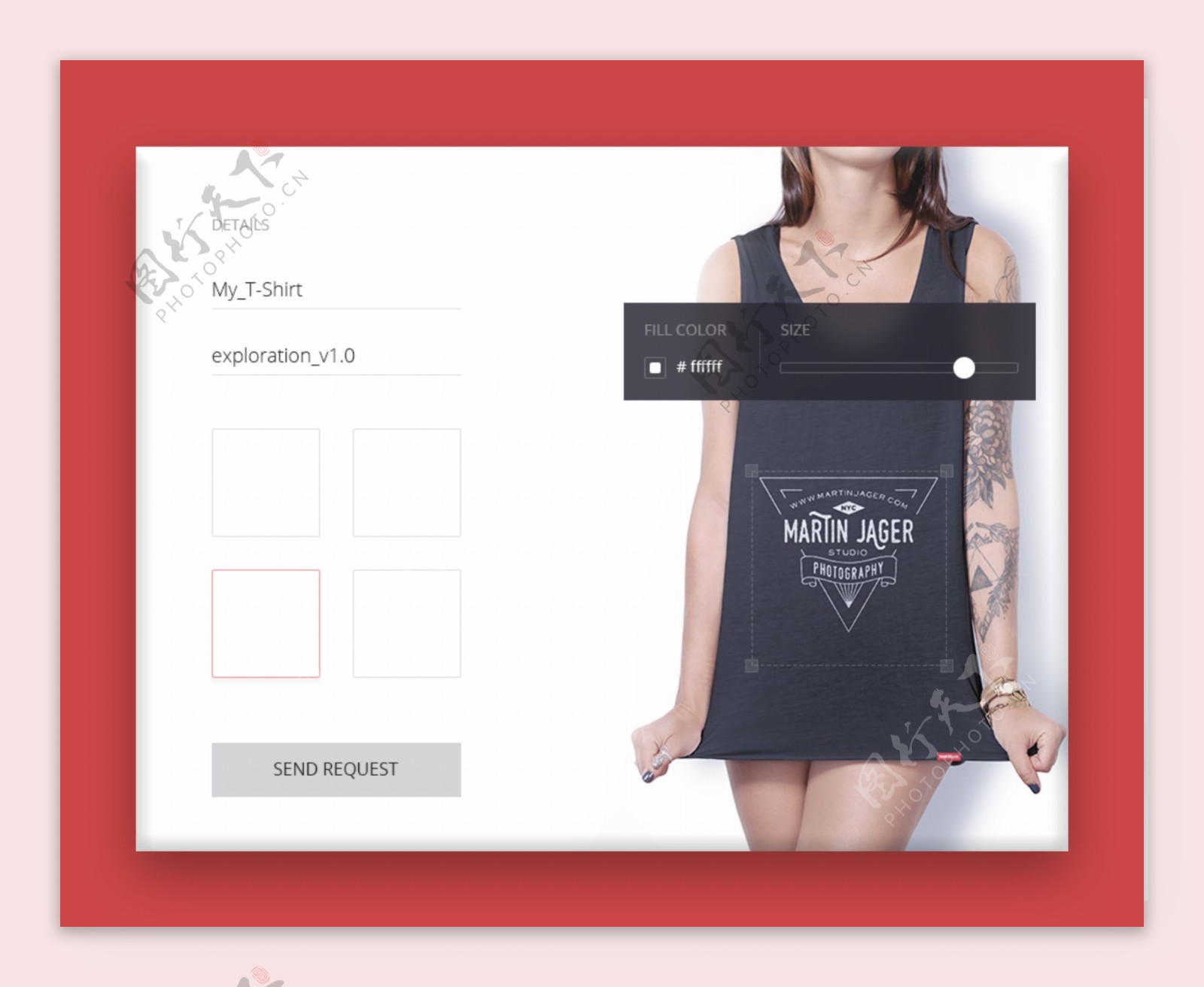 T恤的创造者网页网页UI设计素材