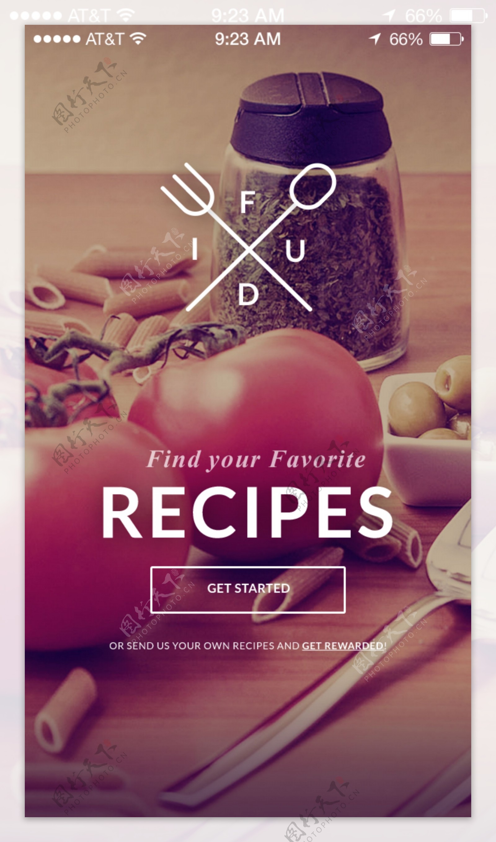 美食食品网页UI设计