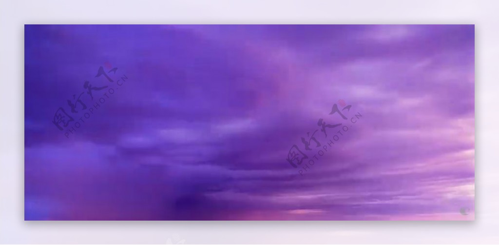 紫色天空标清实拍视频素材