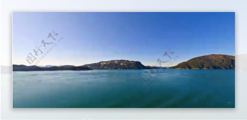 阿拉斯加山脉河流自然风光风景4K超高清实拍视频素材