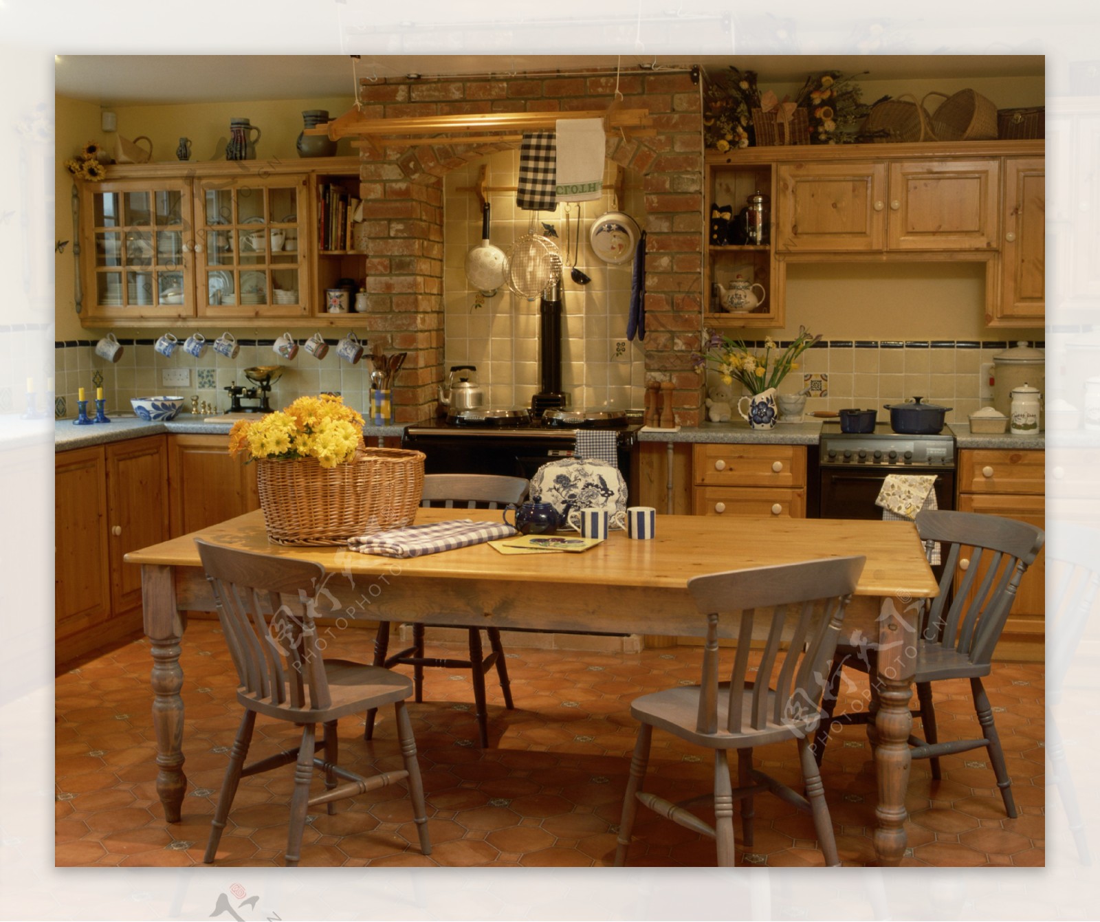复古风格厨房装饰设计图片