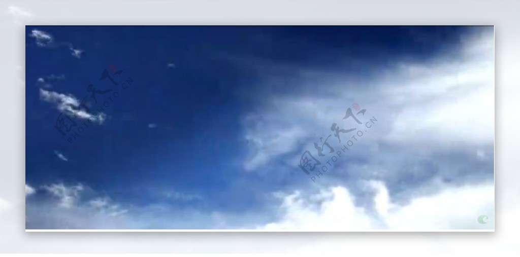 蓝天白云云层变化万千加速延时实拍高清视频素材