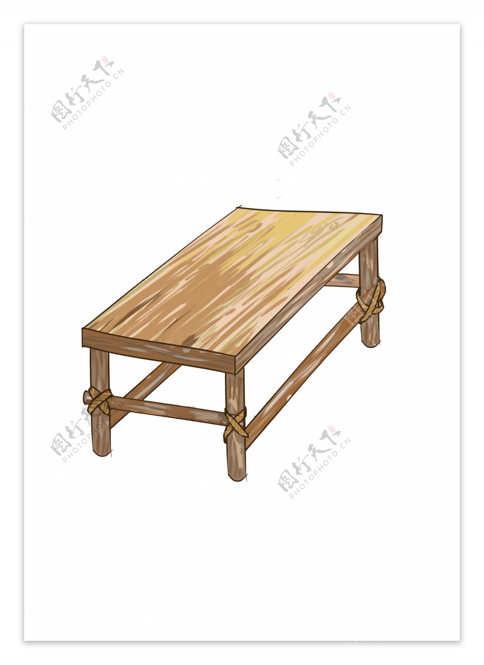 手绘木桌