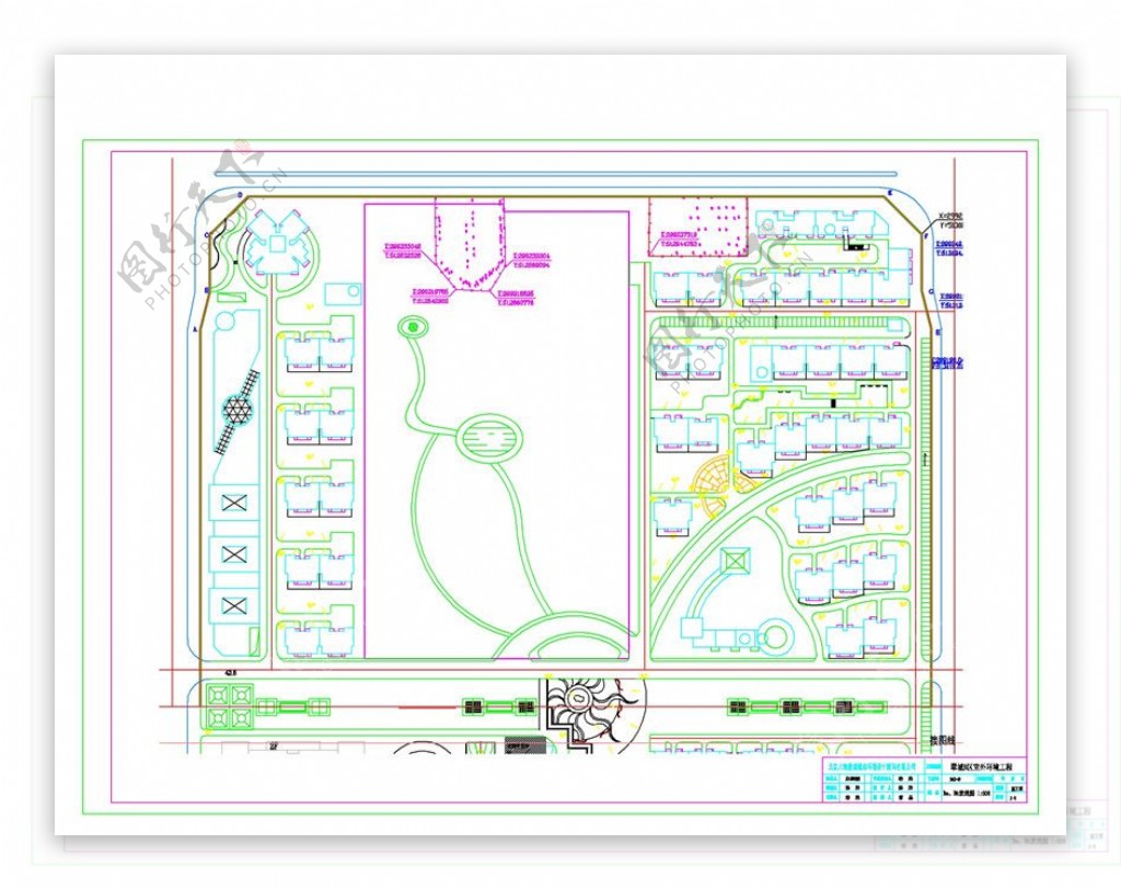 北京翠城CAD景观图纸