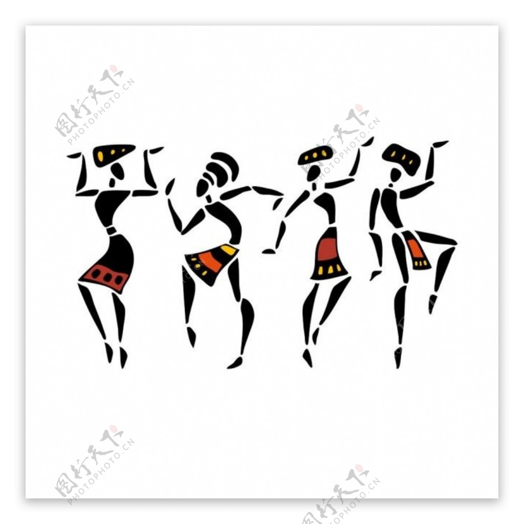 跳舞的非洲女人图片