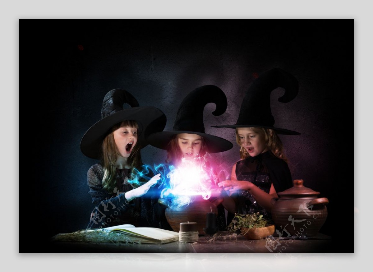 创意魔法与孩子高清图片