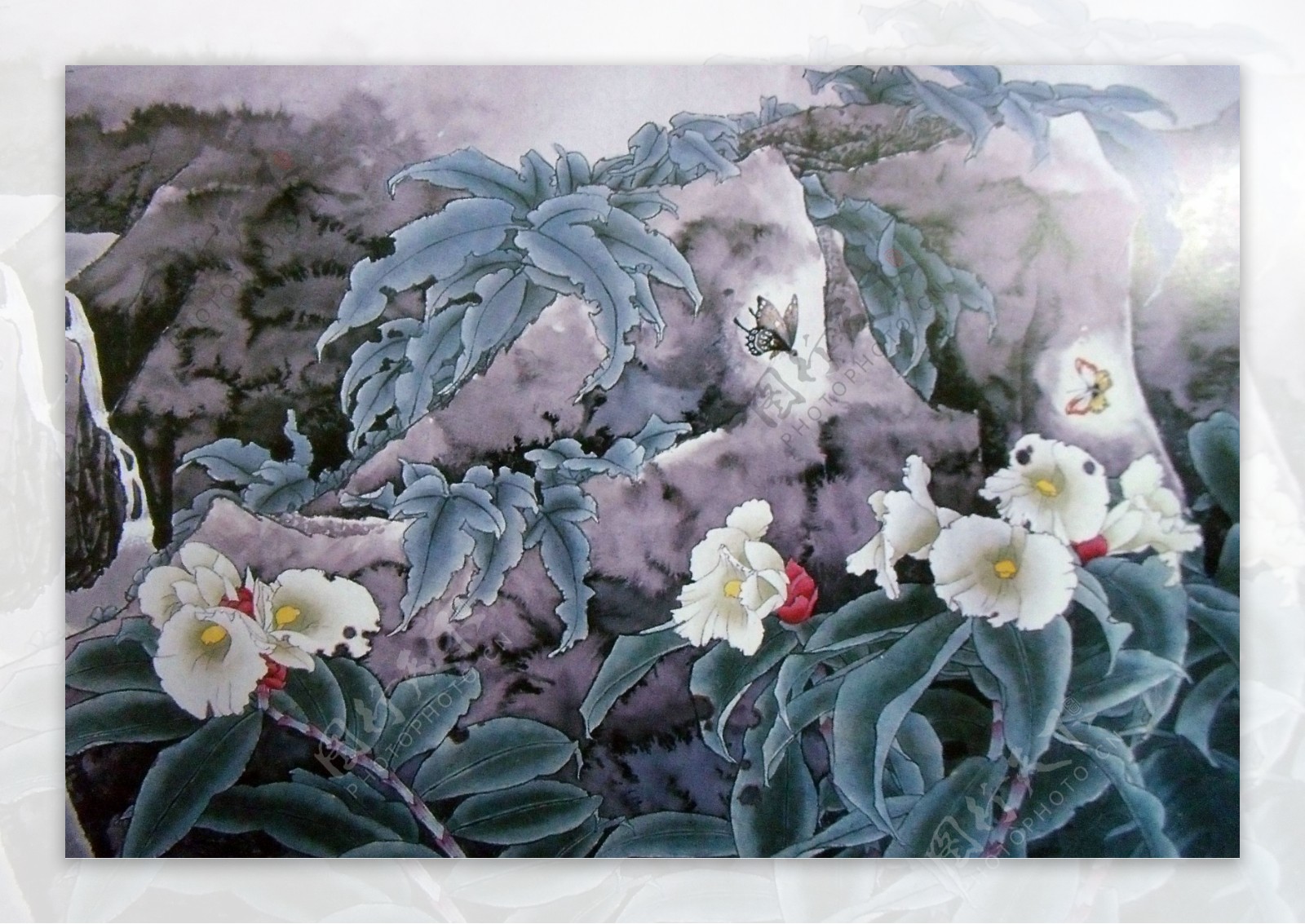 水墨花卉植物图片