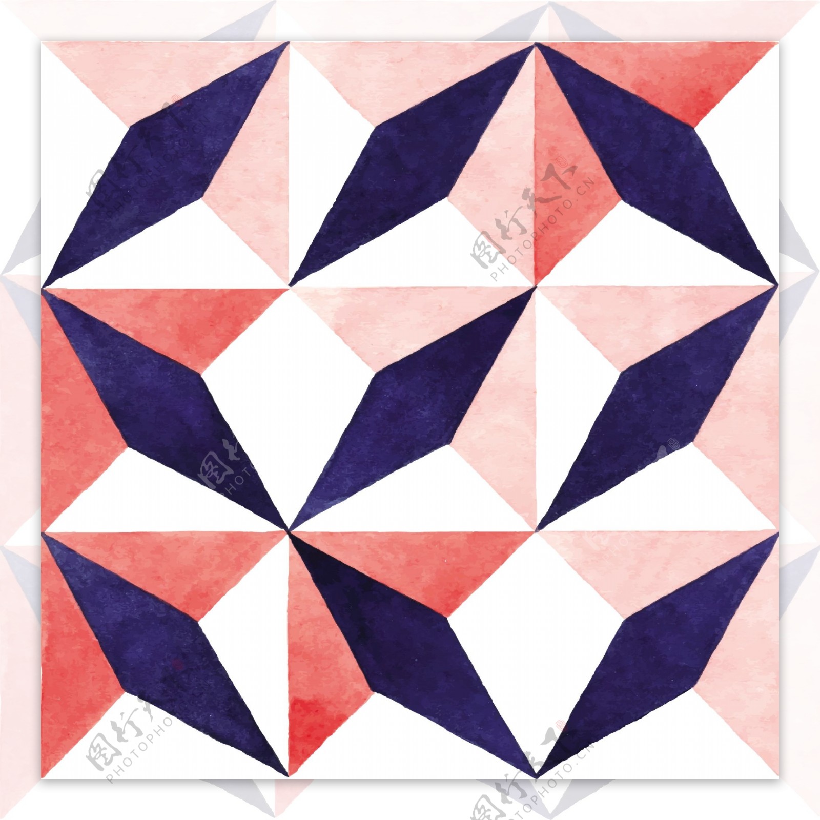 不规则四边形几何图案背景矢量纹理