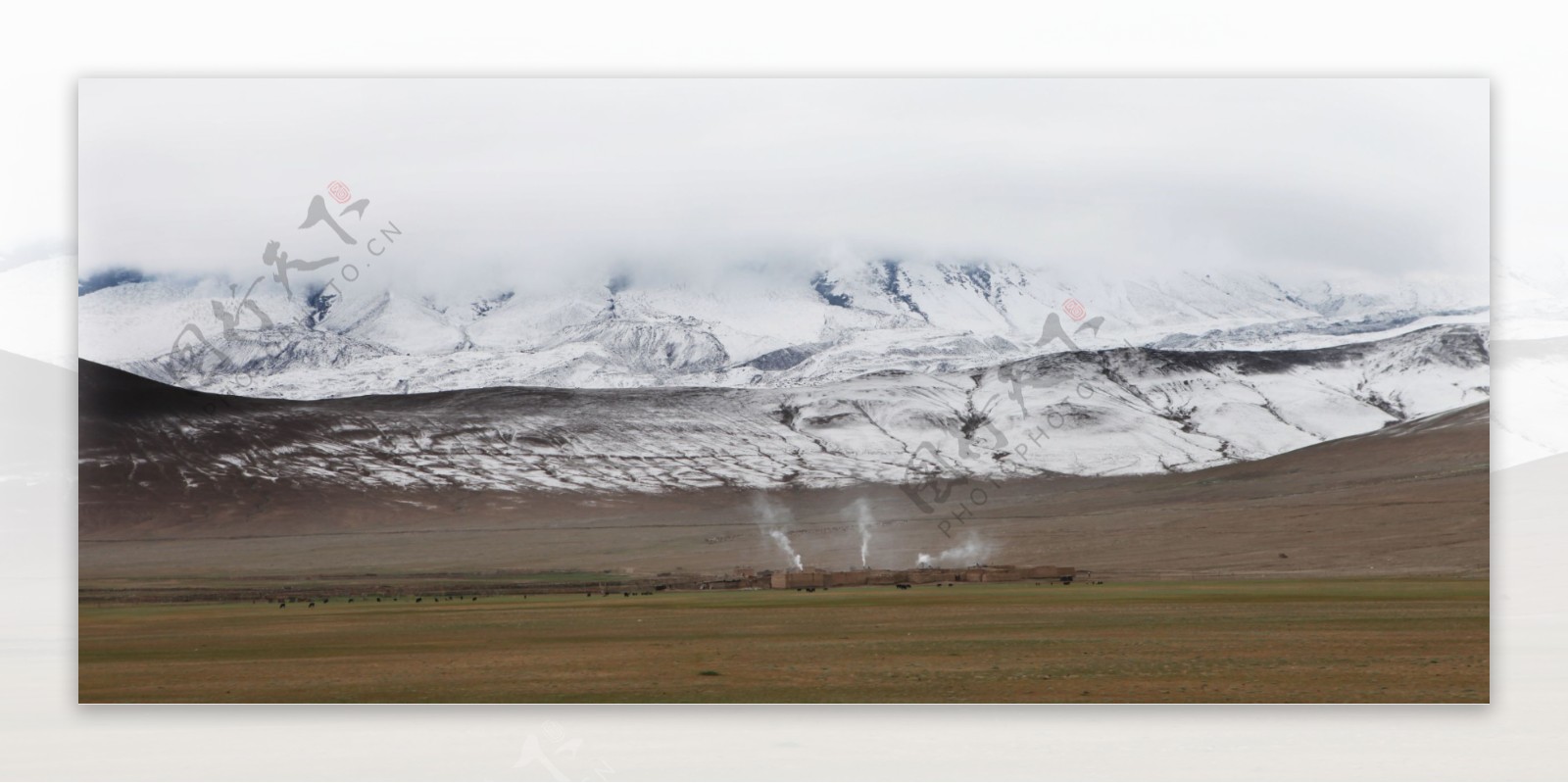 雪山景观图图片