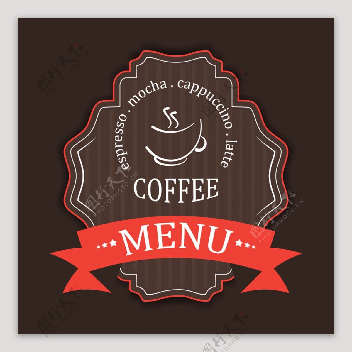 咖啡标签背景图片