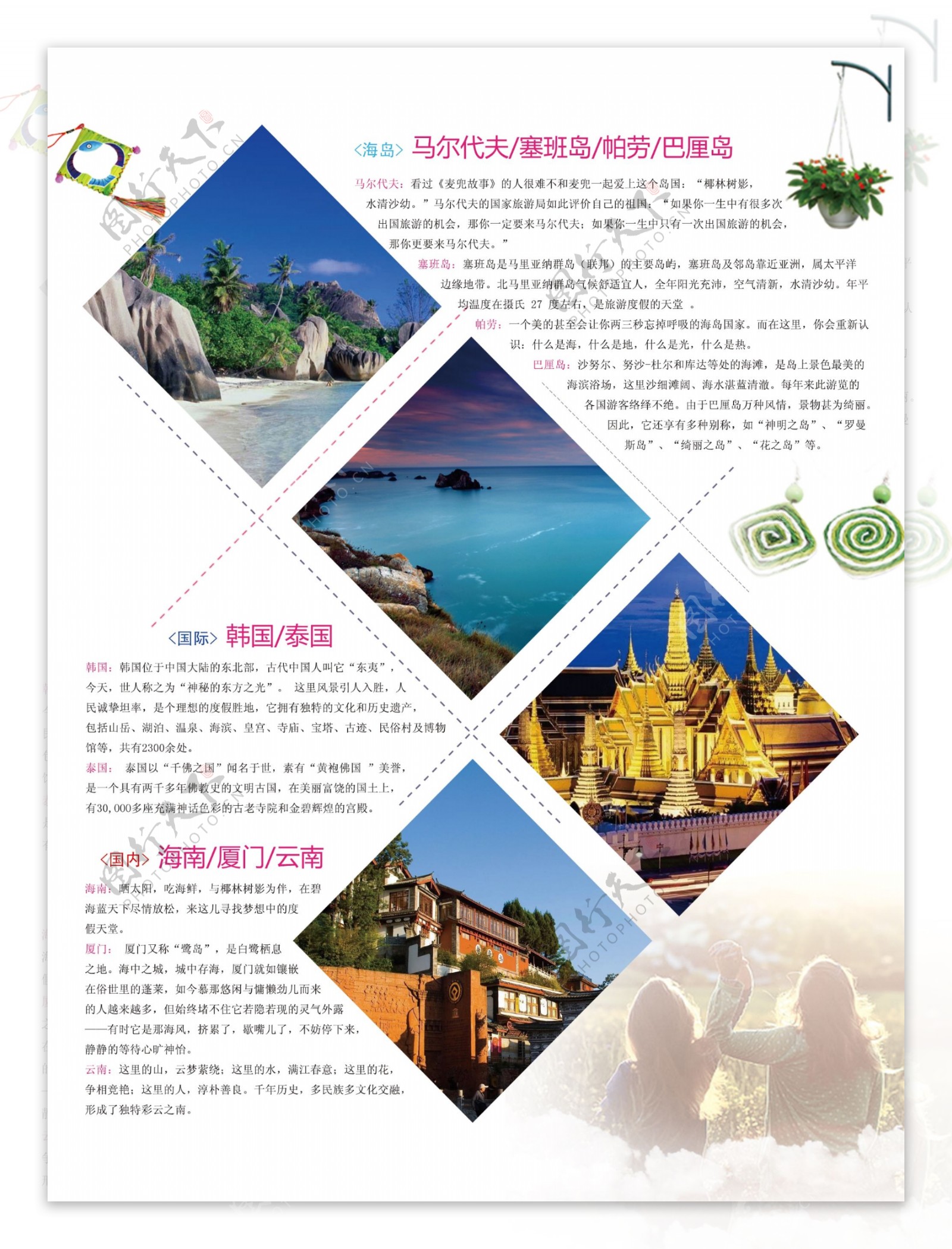 海岛旅游宣传页